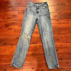 Sincerely Jules distressed, blue, high-rise Jeans